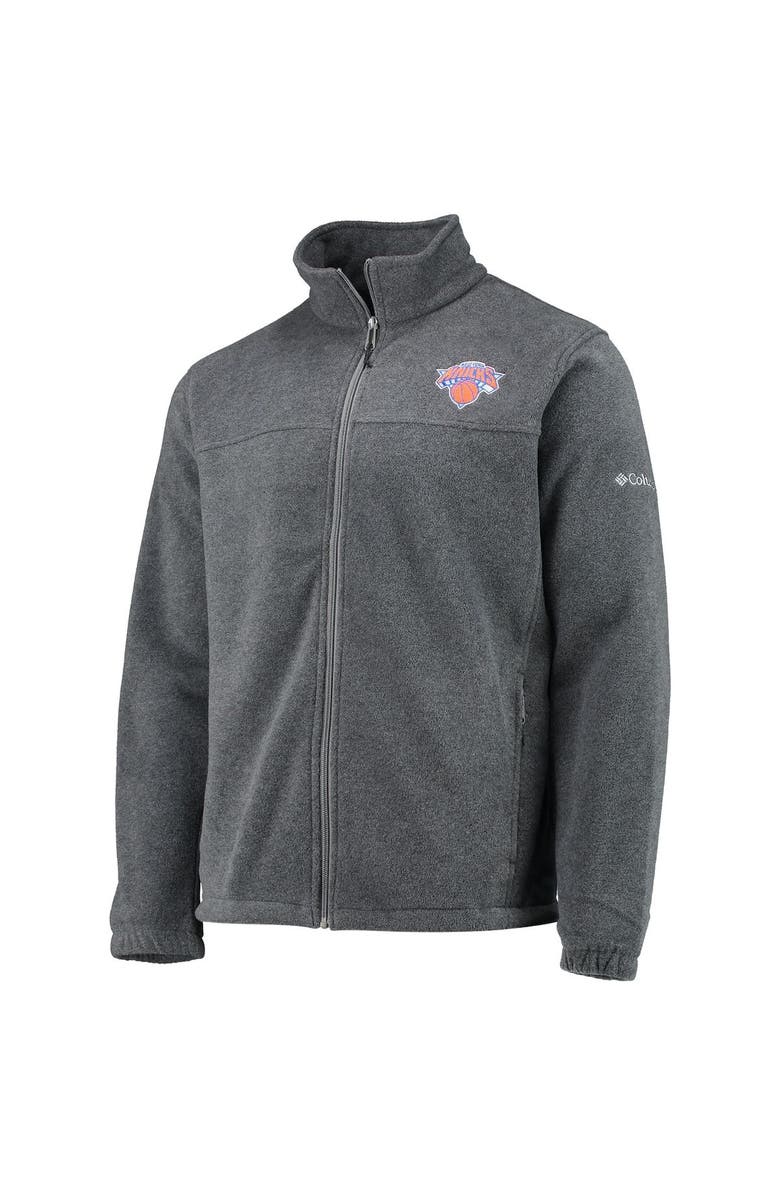Columbia Men's Columbia New York Knicks Heathered Charcoal Flanker Full-Zip Jacket, Alternate, color, 