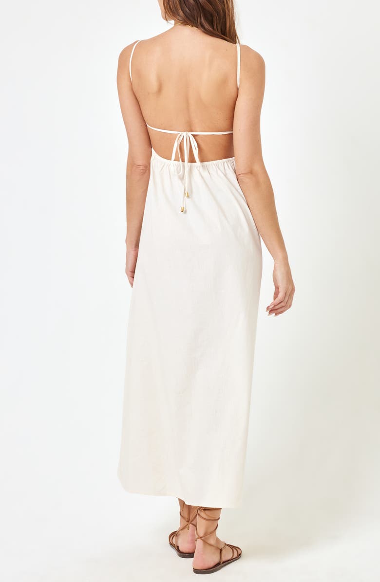 LSPACE Cordova Tie Cotton Cover-Up Dress, Alternate, color,