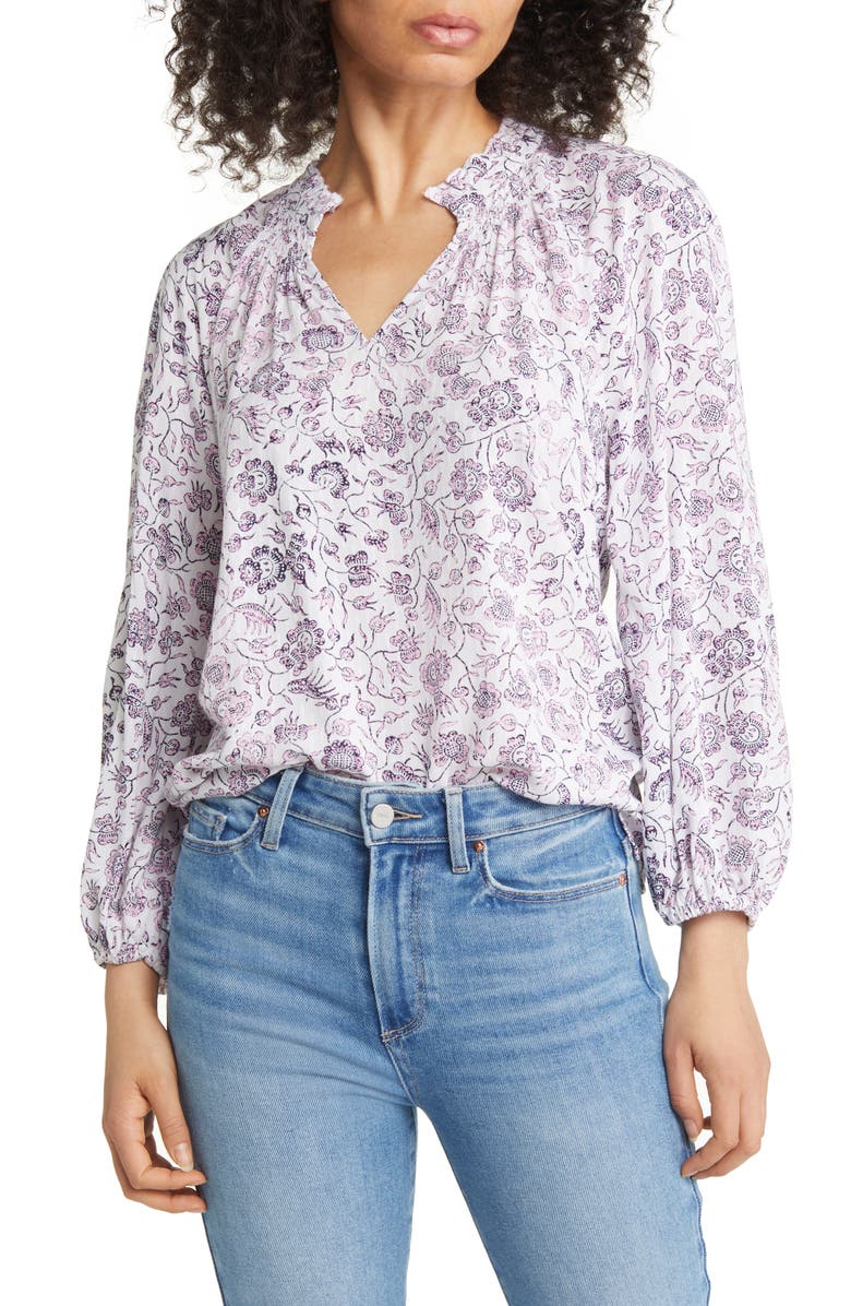 Caslon<sup
®</sup
Split Neck Blouse, Main, color,