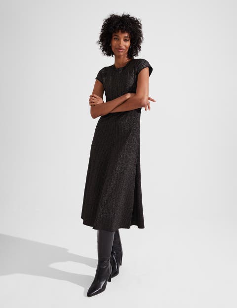Reena Sparkle Ribbed Knit Dress