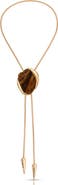 Ettika Tiger's Eye Statement Bolo Necklace