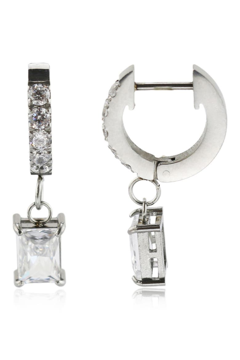 Blaze Set of 2 Drop Earrings, Alternate, color, SILVER