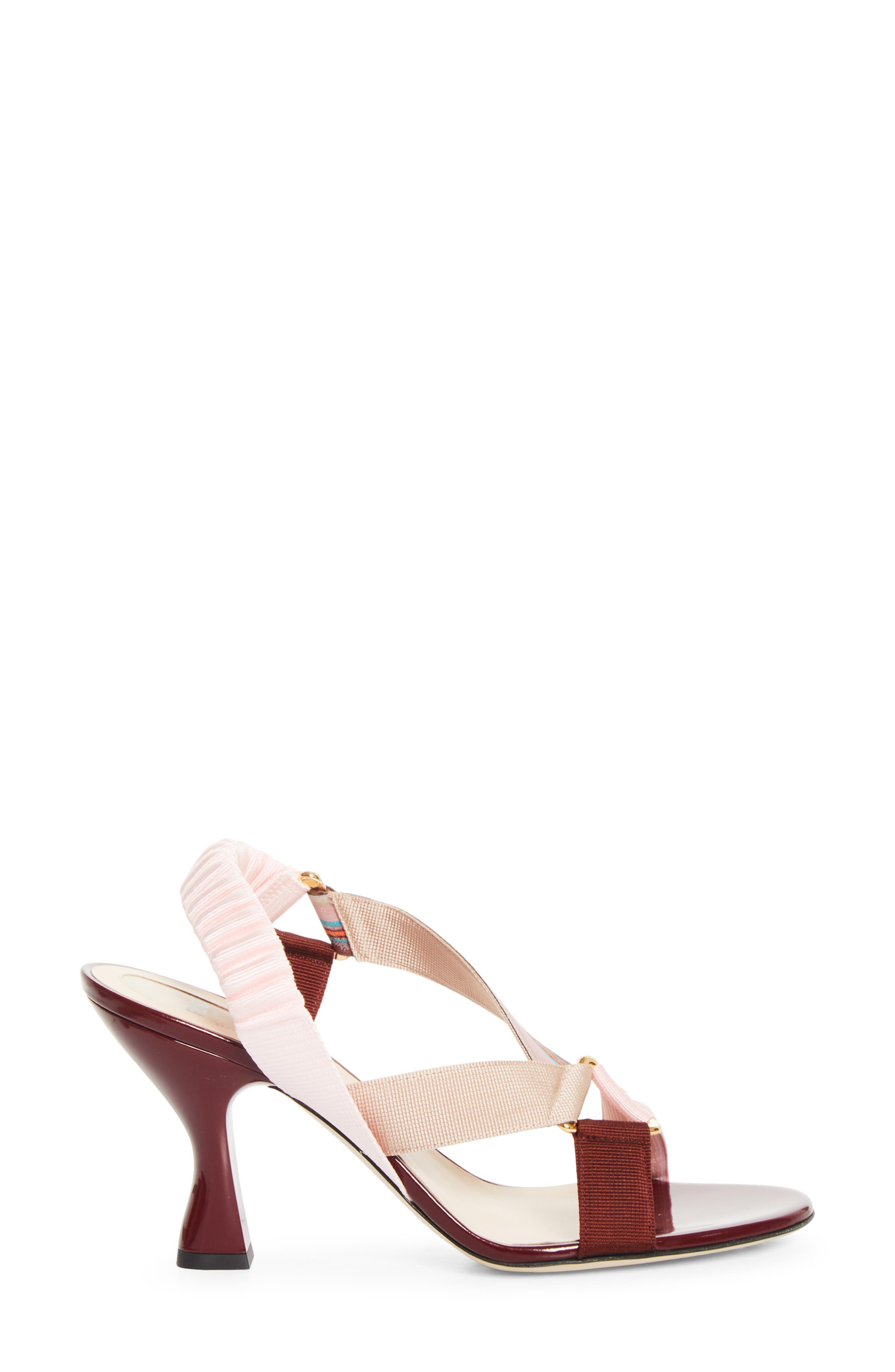 Fendi Colibri Slingback Sandal, Alternate, color, Powder Pink
