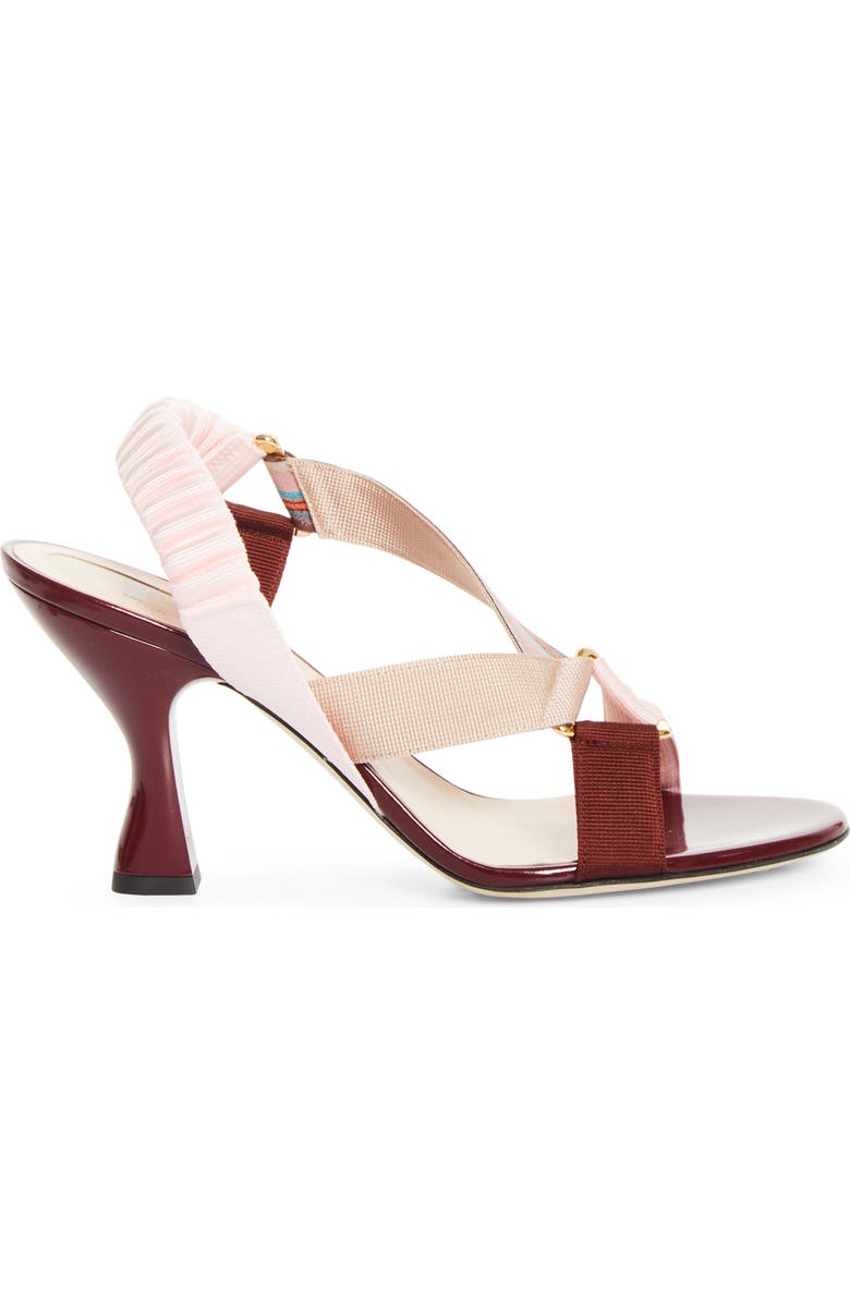 Fendi Colibri Slingback Sandal, Alternate, color, Powder Pink