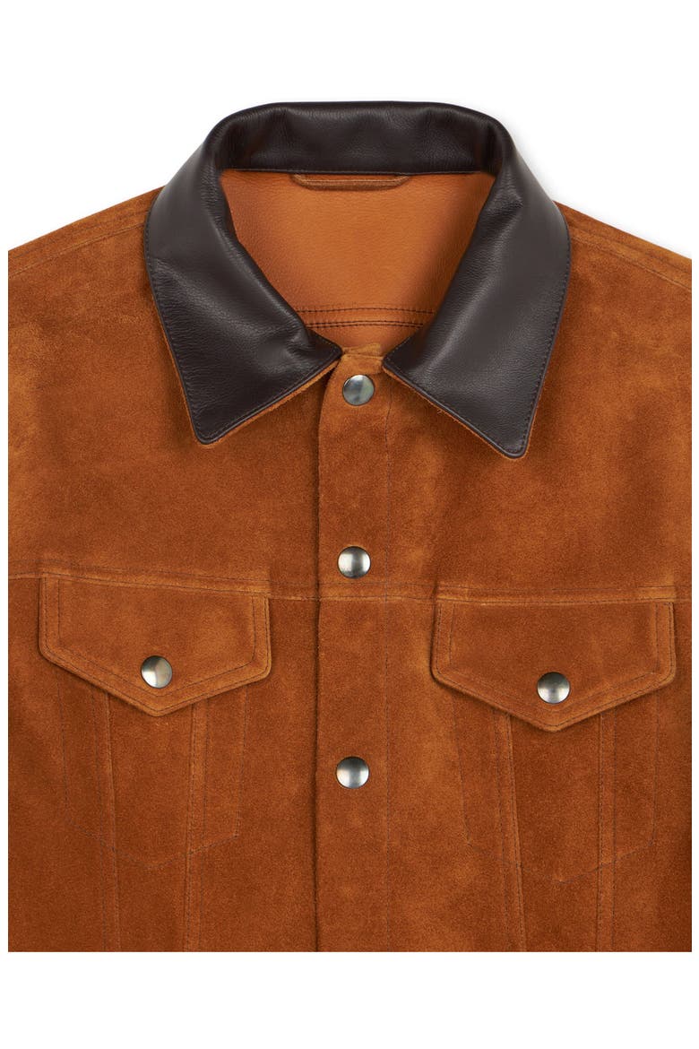 Thirty Heritage Leather Jacket, Alternate, color, Ecru