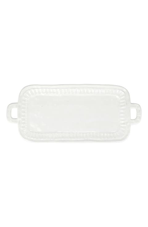 Pietra Serena Handled Rectangular Tray