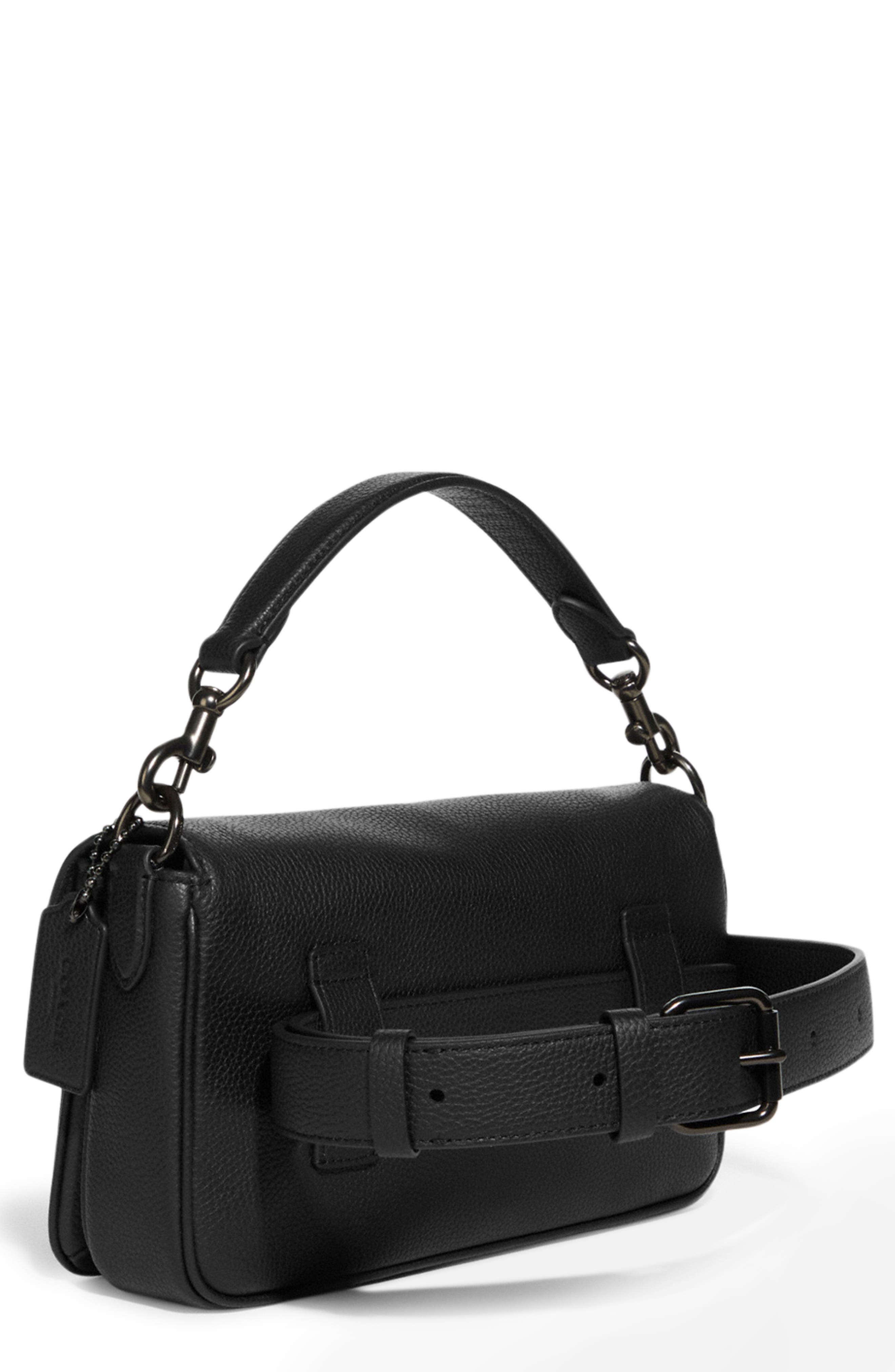 COACH Soft Tabby Signature Leather Convertible Shoulder Bag, Alternate, color, 