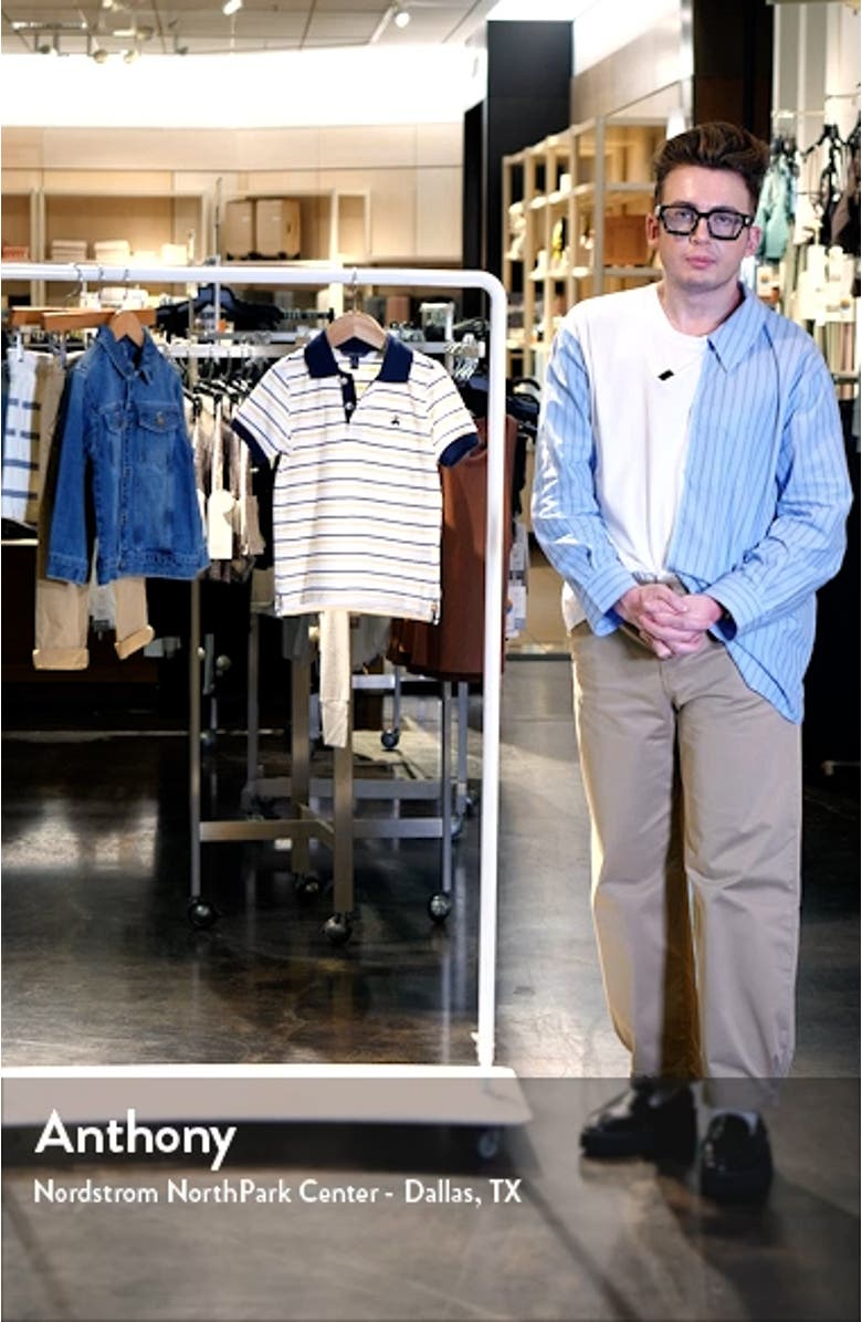 Kids' Stripe Piqué Polo, sales video thumbnail