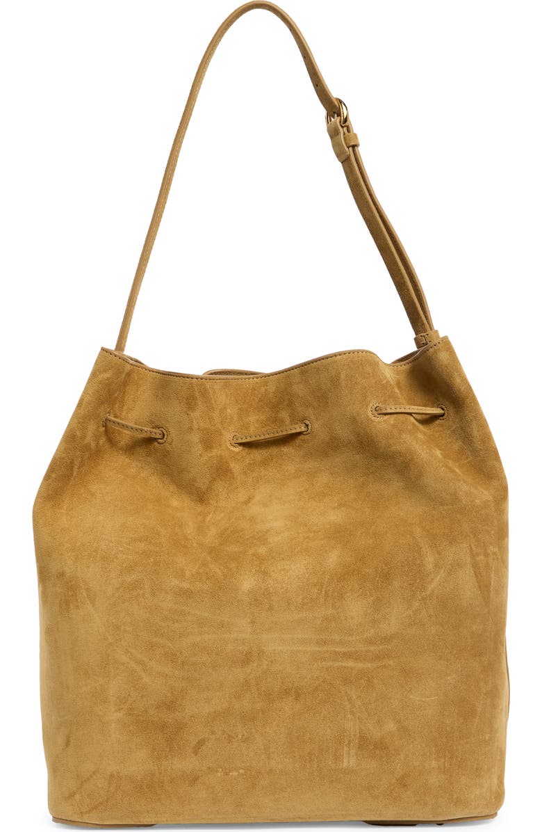 LIFFNER Charm Suede Bucket Bag, Alternate, color, Sand