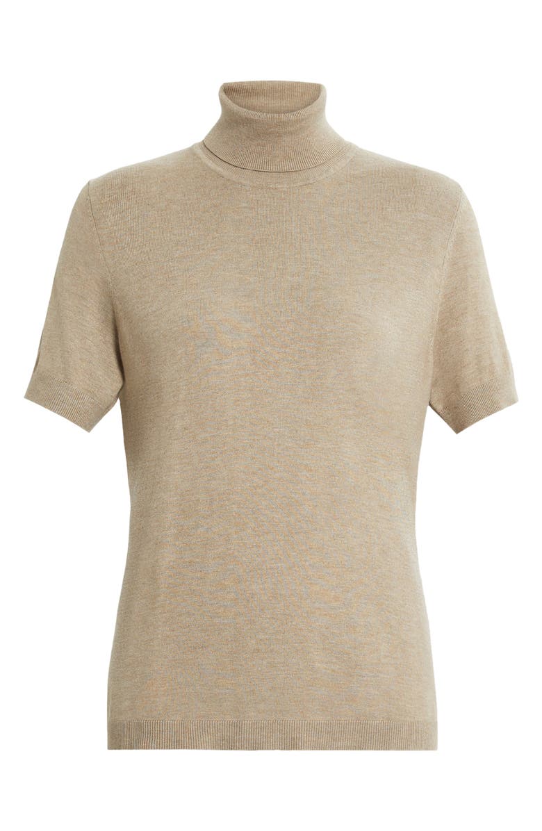 Marina Rinaldi Short Sleeve Turtleneck Sweater, Alternate, color, 