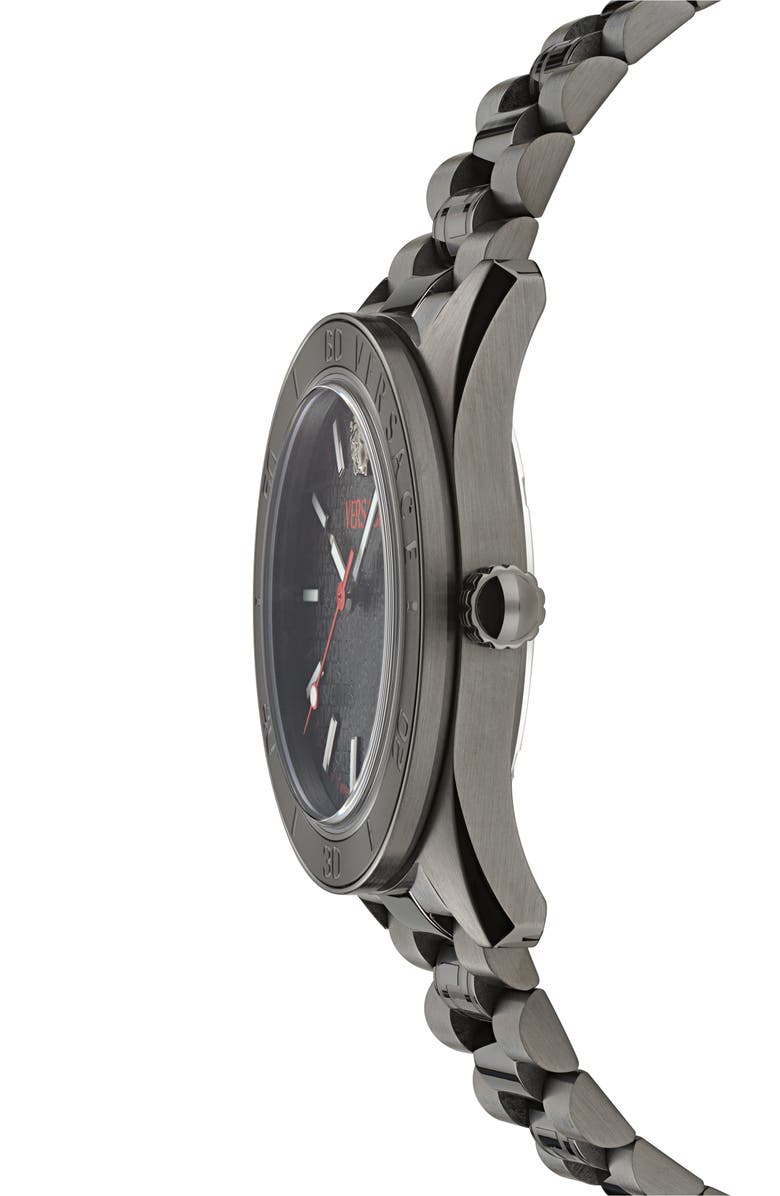 Versace V-Dome Bracelet Watch, 42mm, Alternate, color, 