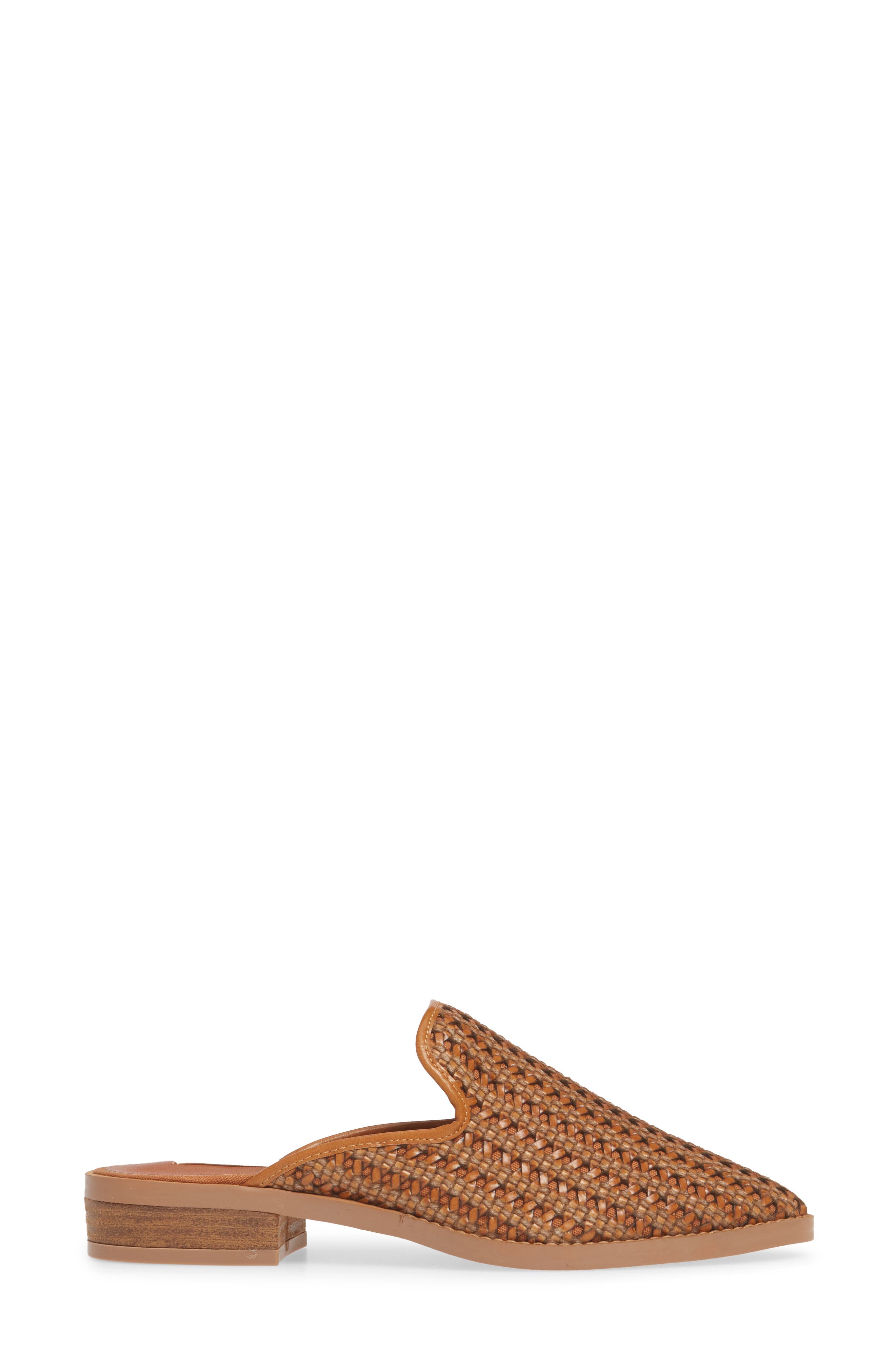 Band of Gypsies Skipper Woven Loafer Mule, Alternate, color, COGNAC WOVEN VEGAN LEATHER