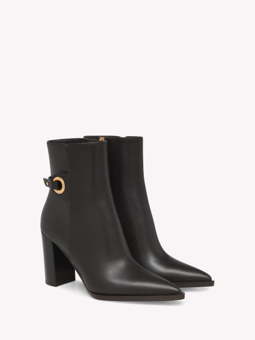 Gianvito Rossi Granada Side-detail Ankle Boots In Black