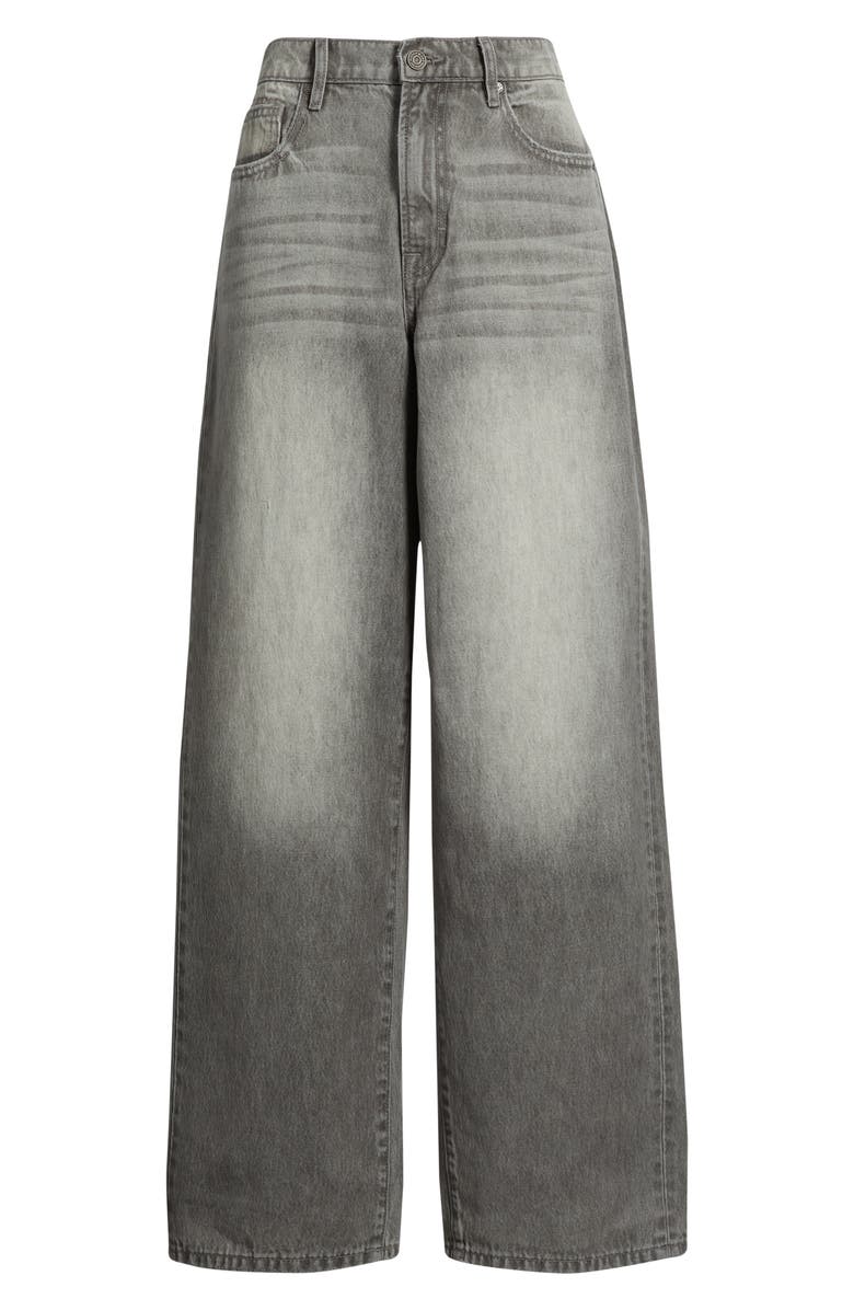 HIDDEN JEANS Oversize Baggy Wide Leg Jeans, Alternate, color, Grey