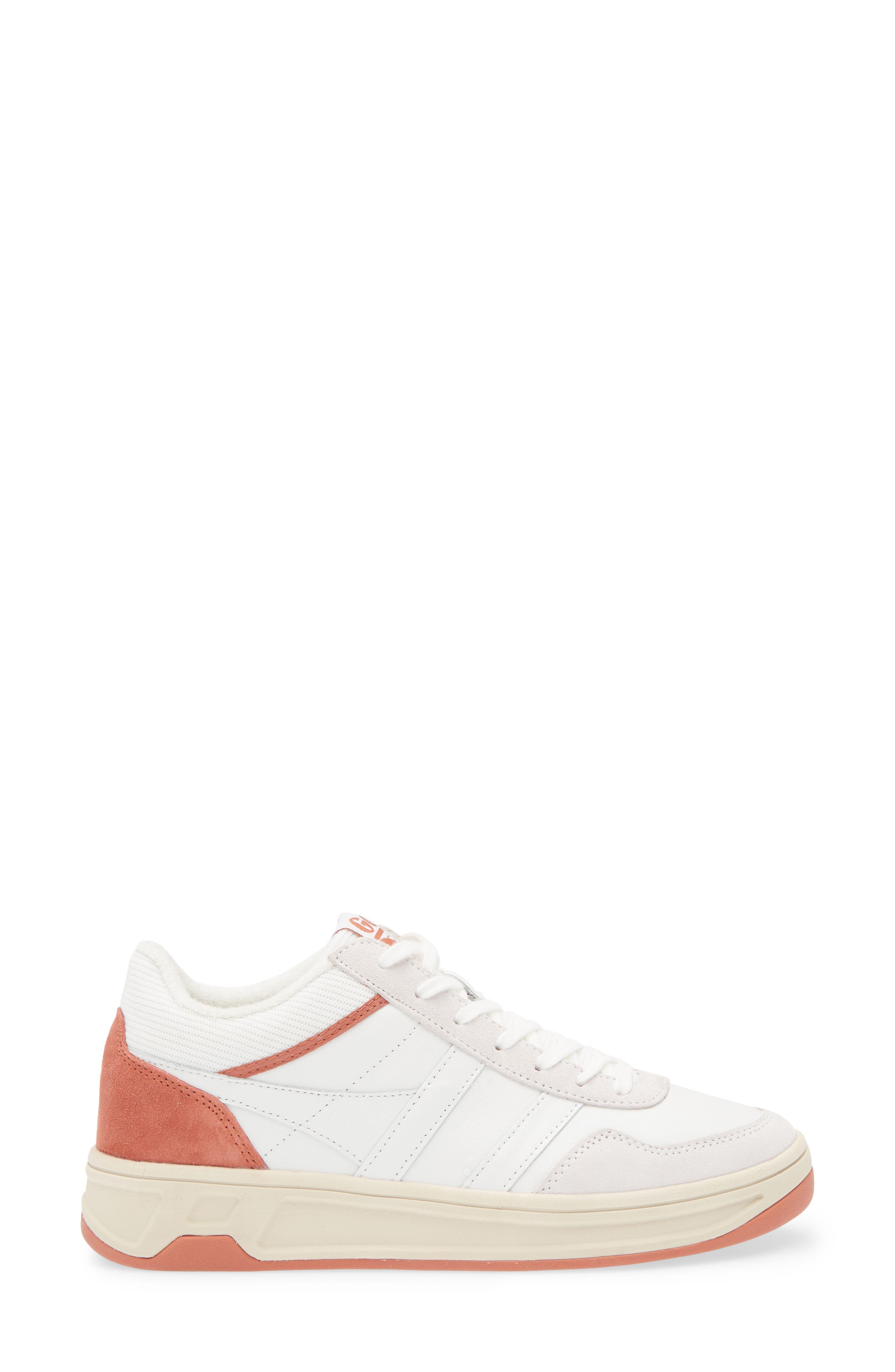 Swerve Sneaker, Alternate, color, WHITE/ WHITE/ ORANGE SPICE