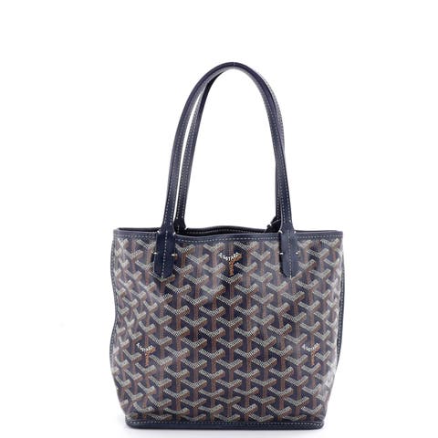 Anjou Reversible Tote Coated Canvas Mini