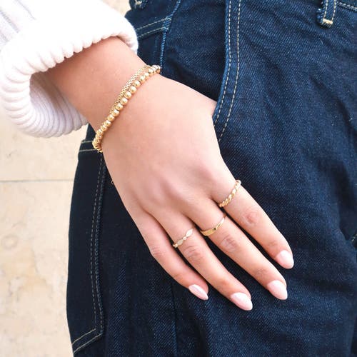 The Lovery Fine Jewelry Large Gold Ball Bead Bracelet In Gold