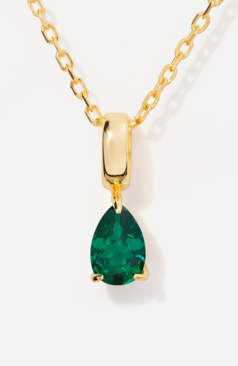 Birthstone Teardrop Necklace