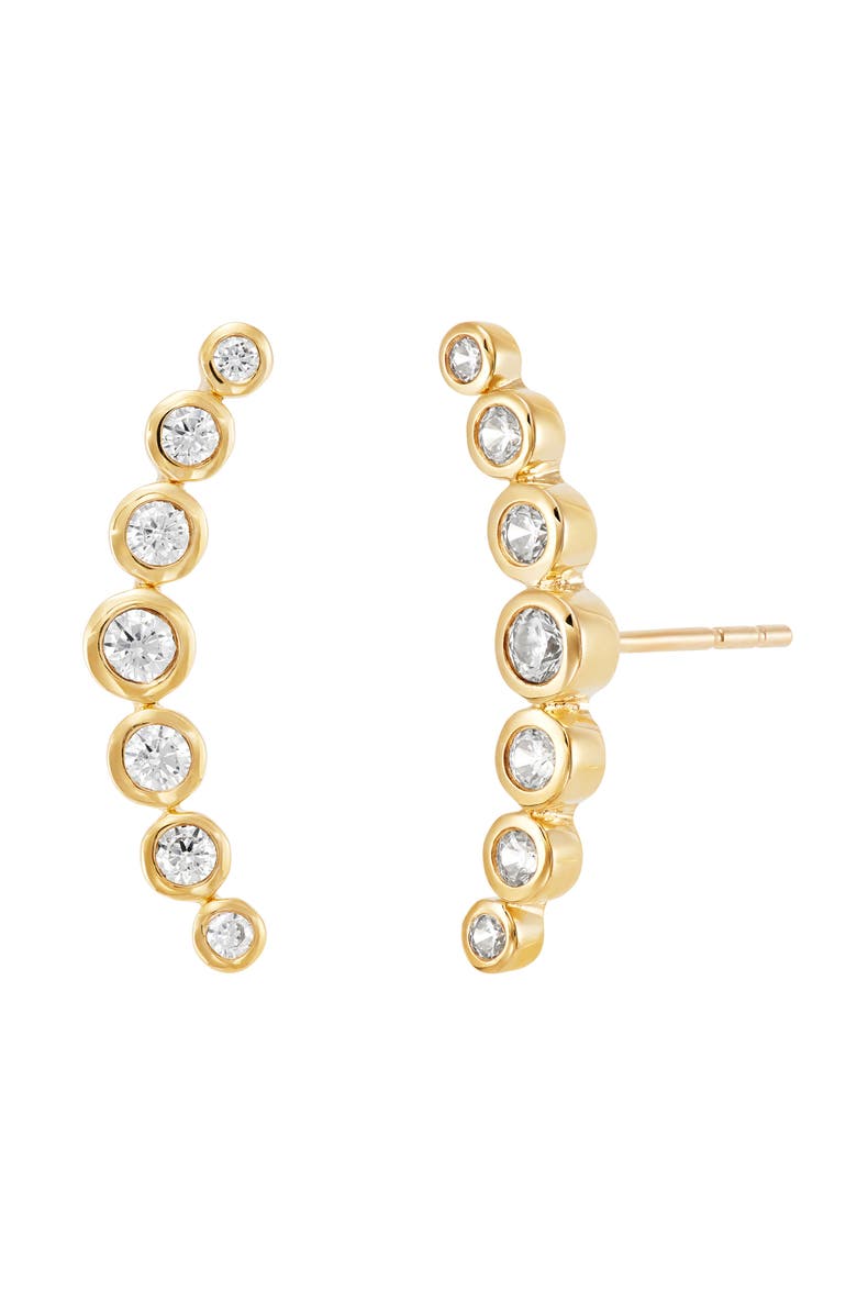 Frankie & Zoe Lab Grown Diamond Drop Earrings, Alternate, color, Yellow Gold