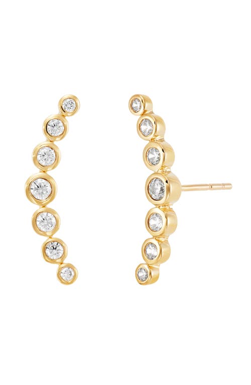 Frankie & Zoe Lab Grown Diamond Drop Earrings In Gold