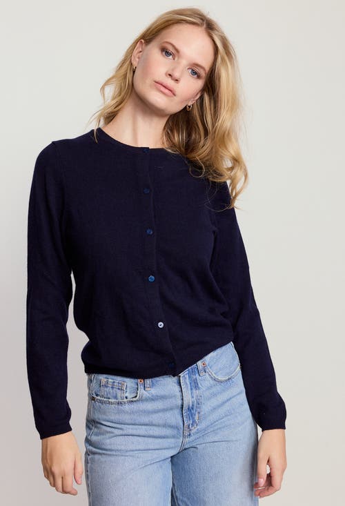 The Shirt By Rochelle Behrens The Cashmere Crew Sweater In Blue