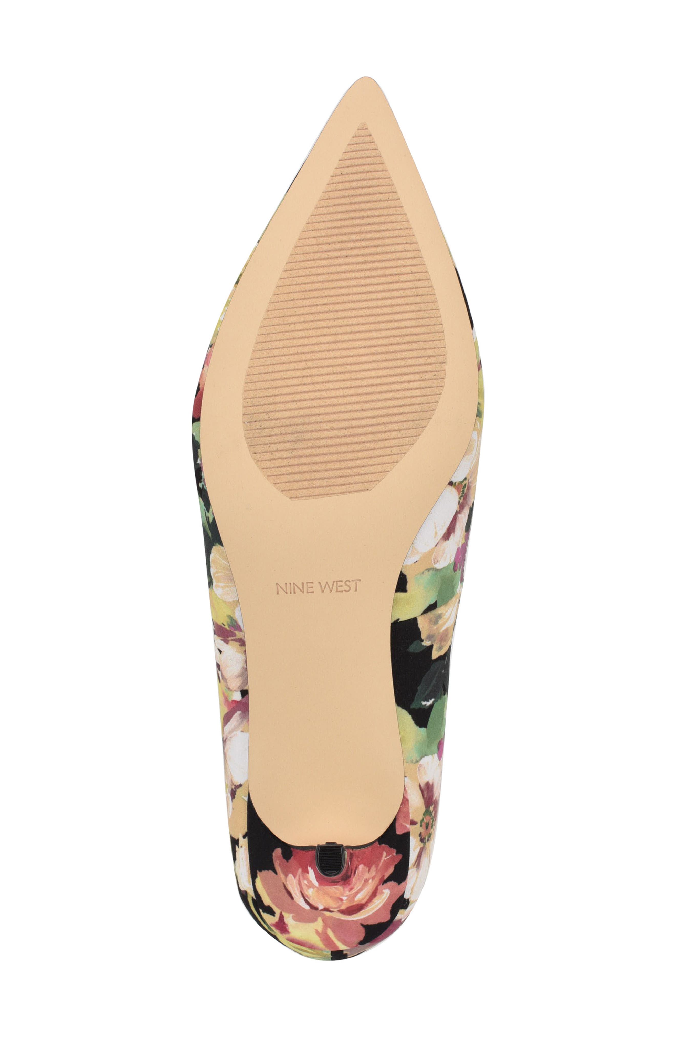Arlene Pointed Toe Pump, Alternate, color, BLACK FLORAL MULTI