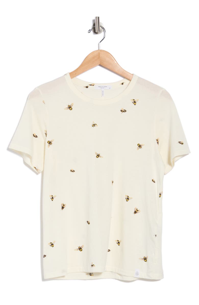 rag & bone Bumblebee Graphic T-Shirt, Main, color, White Multi
