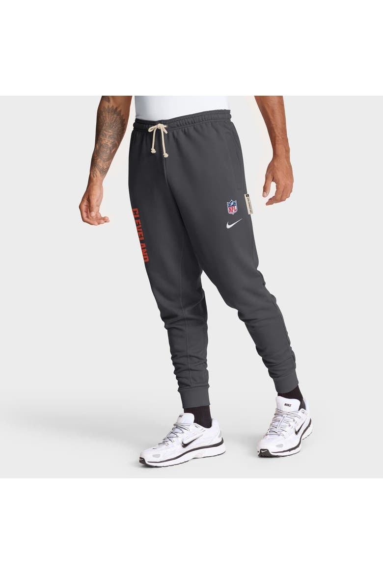 Men's Nike Anthracite Cleveland Browns Sideline Ground Game Performance Taper Pants, Alternate, color, Anthracite