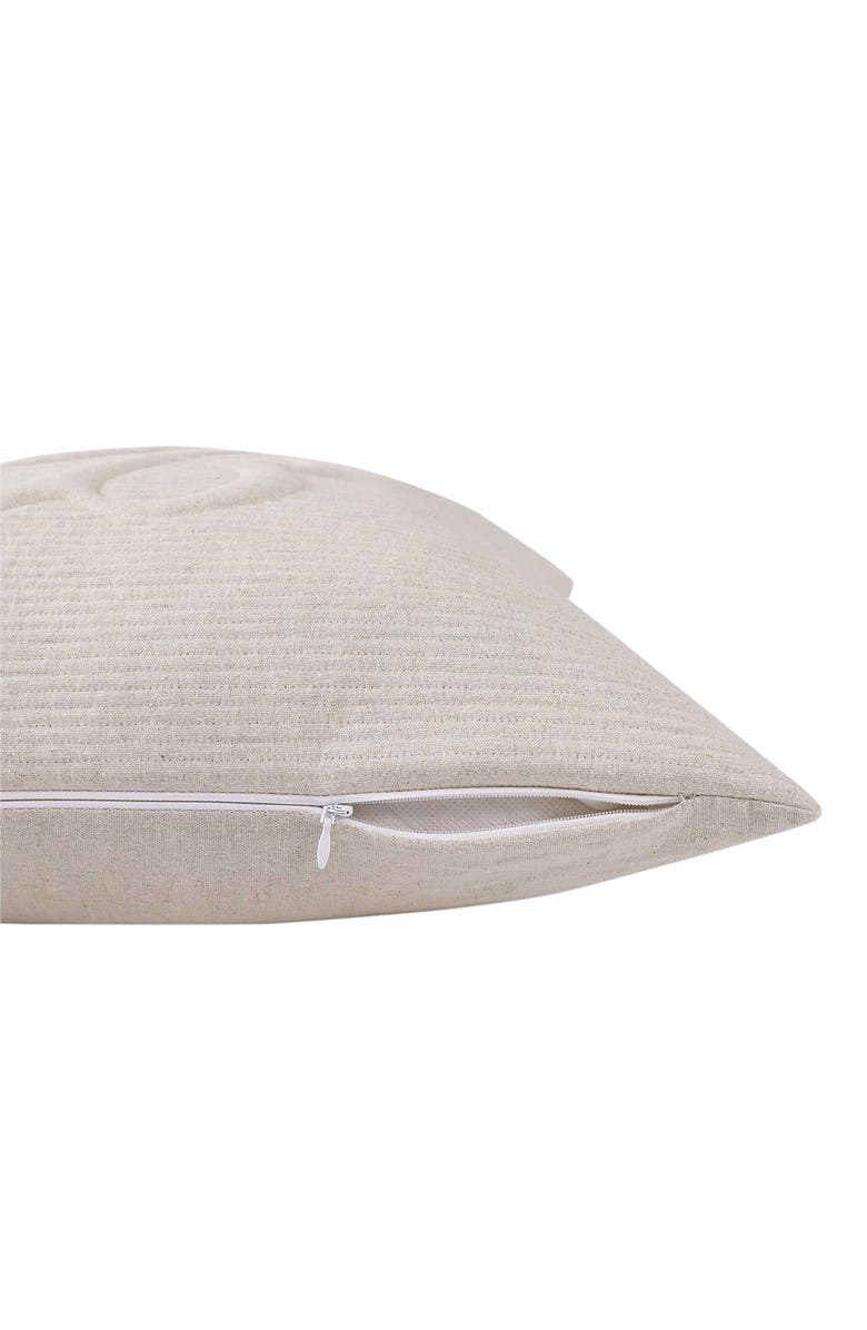 Tommy Bahama Island Estate Quilted Logo Linen Blend Accent Pillow, Alternate, color, Natural