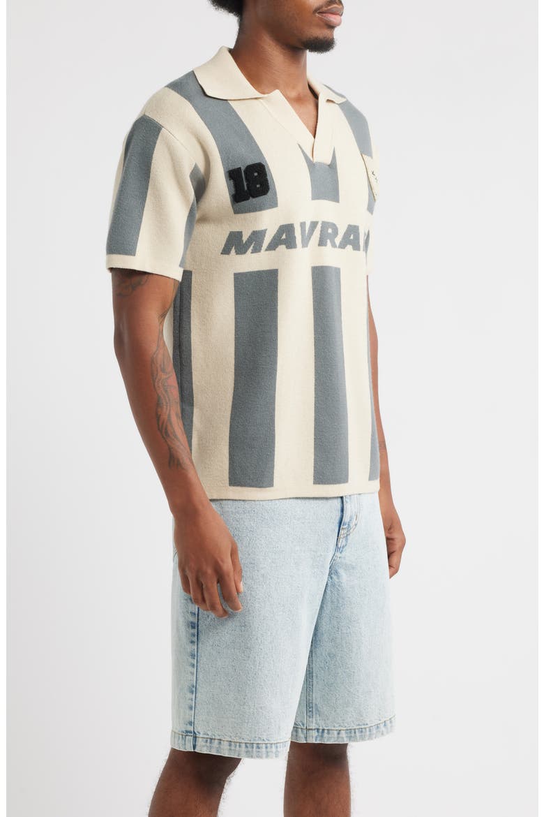 Stripe Knit Soccer Jersey, Alternate, color, BLUE