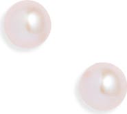 Nordstrom Freshwater Blush Pearl Stud Earrings