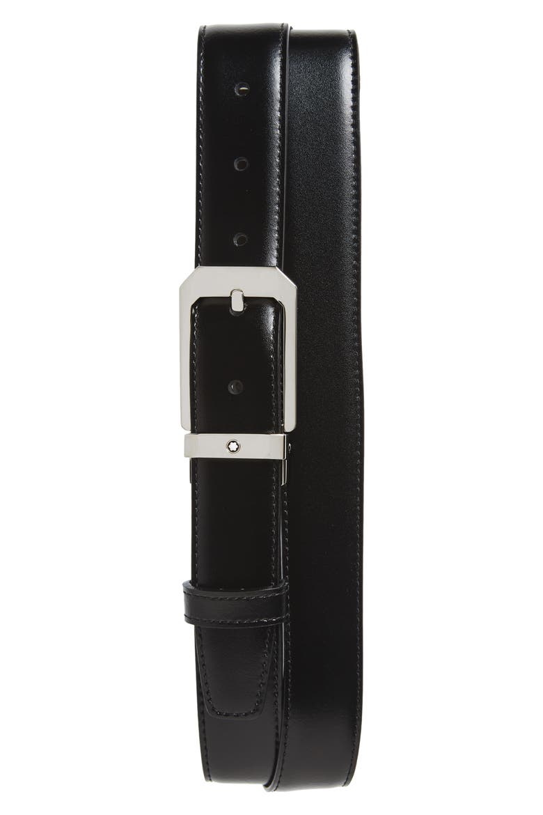 Reversible Leather Belt, Main, color, BLACK/ BROWN