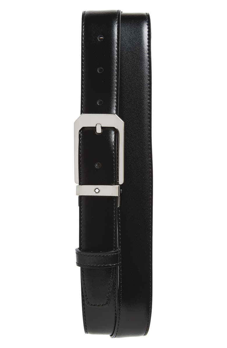 Montblanc Reversible Leather Belt, Main, color, Black/ Brown
