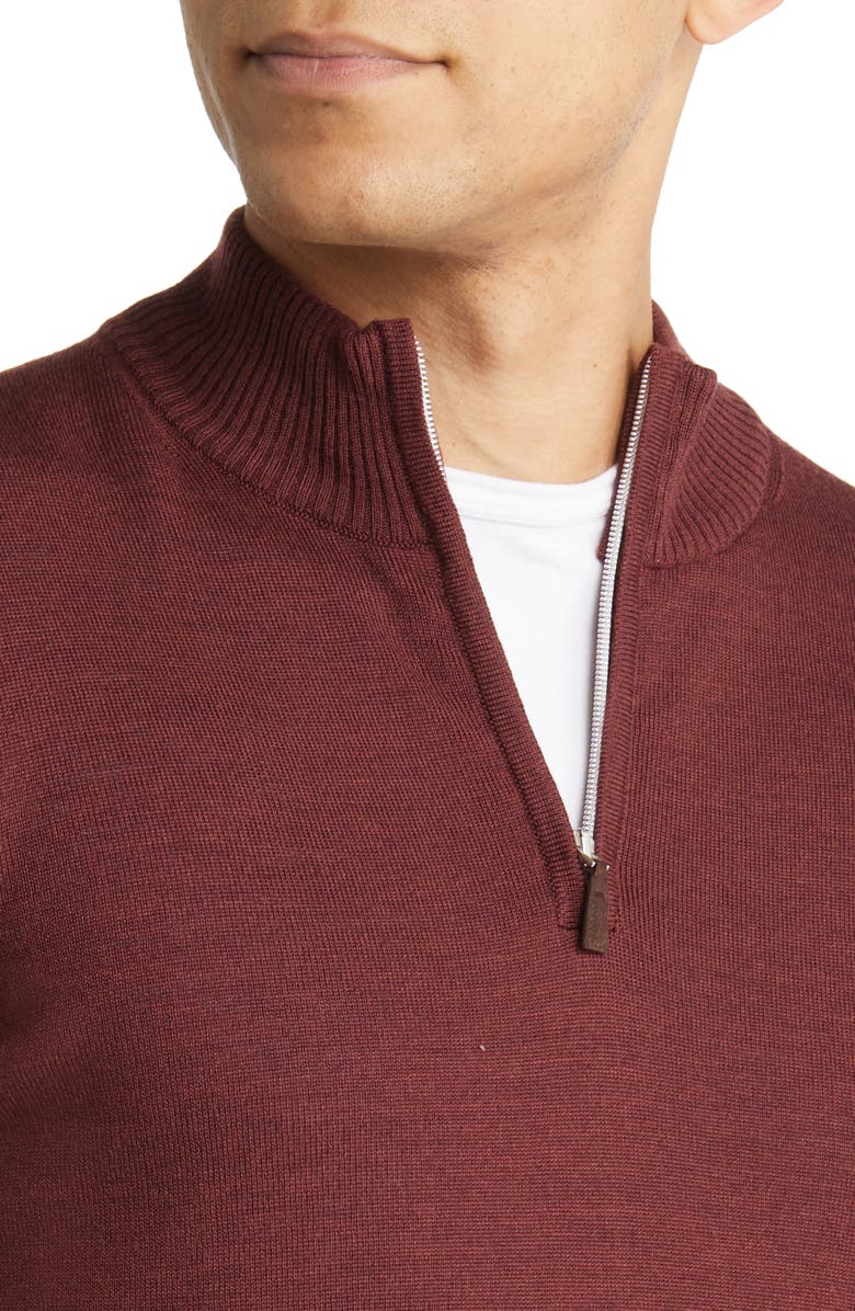 Emanuel Berg Merino Wool Half Zip Sweater, Alternate, color, 
