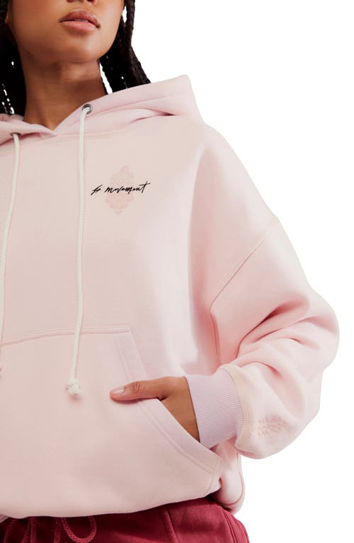 Free People Final Call Graphic Hoodie In Pink
