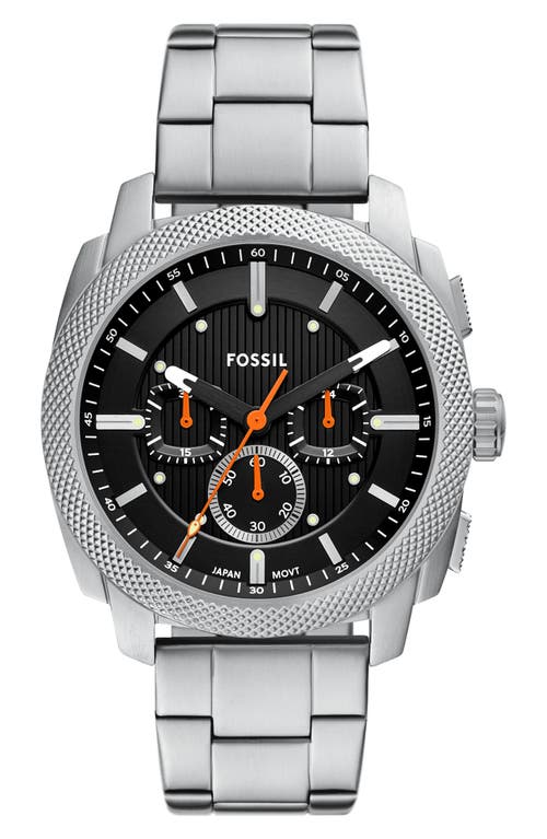 Fossil Machine Chronograph Bracelet Watch, 44mm in Silver at Nordstrom