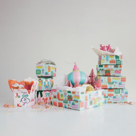 Artisan Patterned Paper Gift Box Set