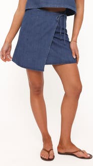 Petal & Pup Siena Denim Wrap Skirt