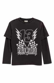 Kids' Born Free Long Sleeve Layered Graphic T-Shirt
