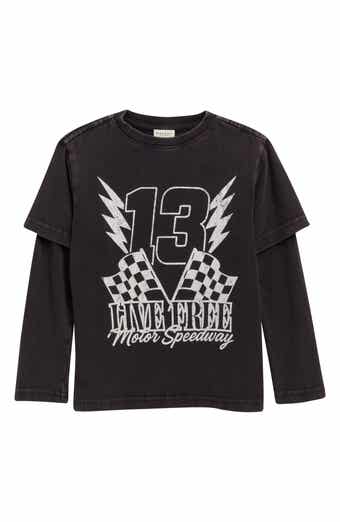 Kids' Born Free Long Sleeve Layered Graphic T-Shirt