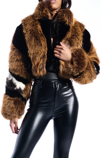 Chiara Faux Fur Crop Jacket