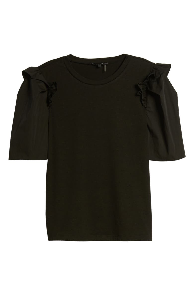 English Factory Mini Ruffle Puff Sleeve T-Shirt, Alternate, color, 