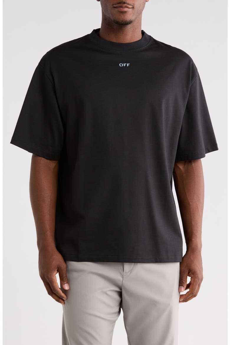 Skate Fit Spray Arrow Cotton T-Shirt, Main, color, BLACK