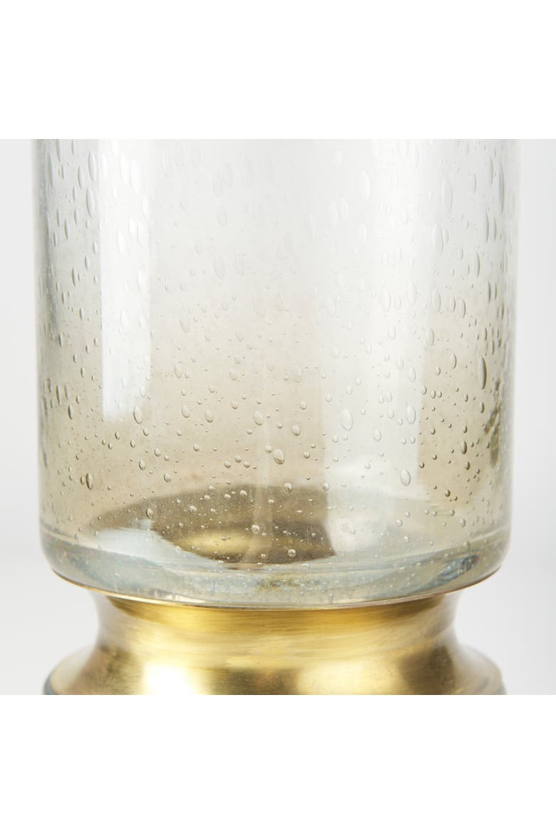 Adriatic I Small Brushed Metal Glass Vase, Alternate, color, Gold