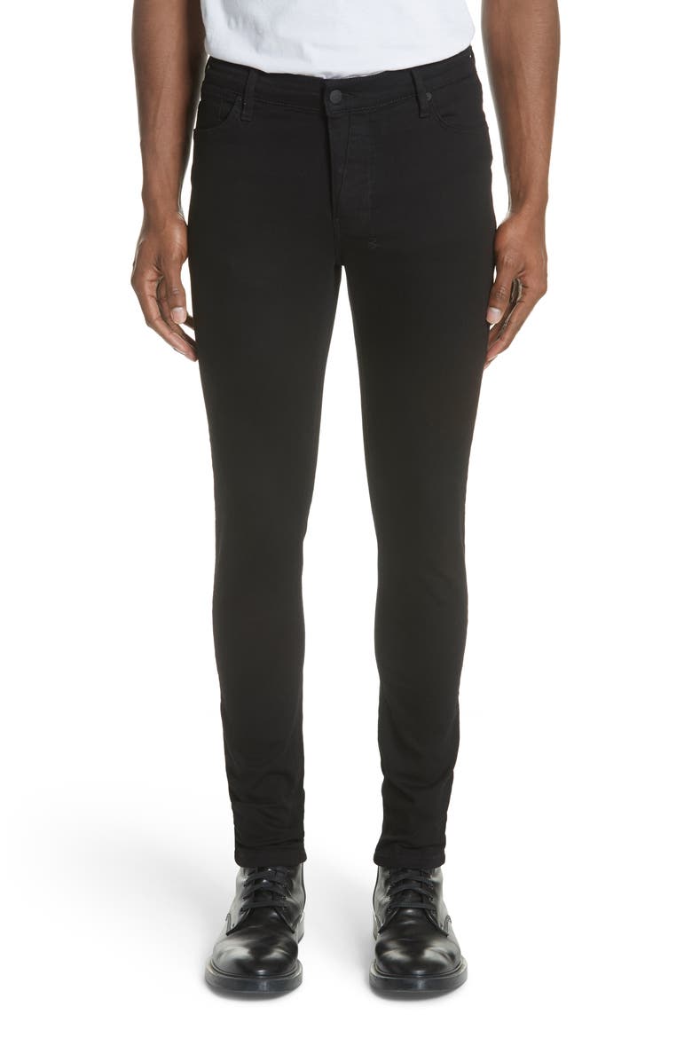 Van Winkle Black Rebel Skinny Fit Jeans, Main, color, BLACK
