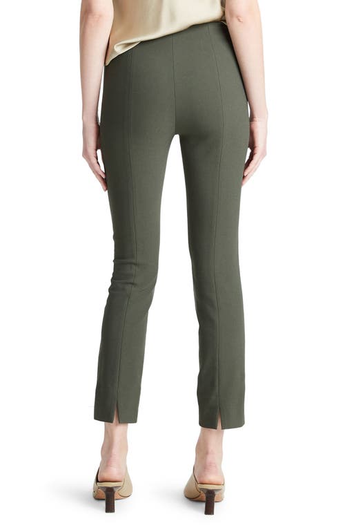 Vince High-waist Stitched-front Leggings In Night Pine