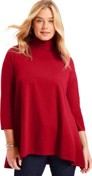 June + Vie One+Only Mock-Neck Tunic