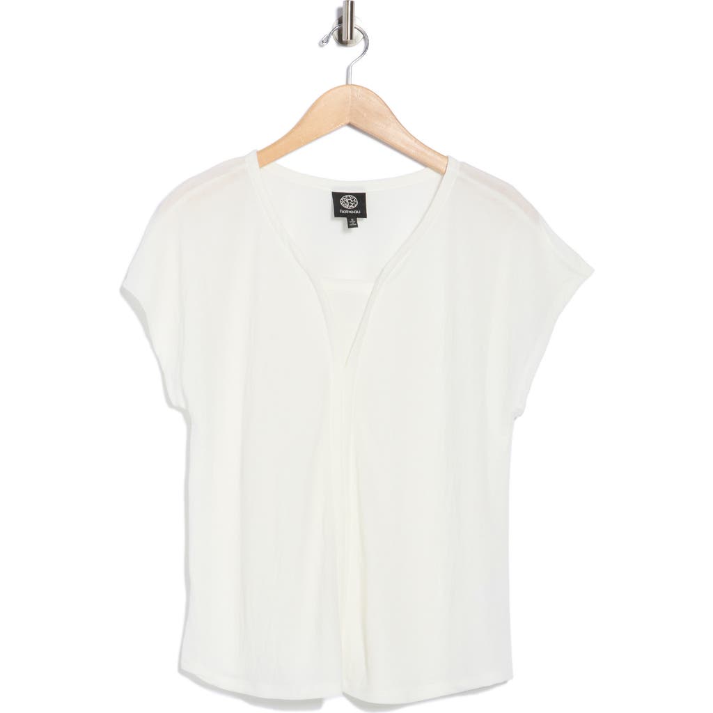 Bobeau Cap Sleeve Top In Yellow