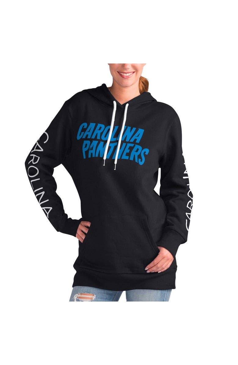 G-III 4HER BY CARL BANKS Women's G-III 4Her by Carl Banks Black Carolina Panthers Extra Inning Pullover Hoodie, Main, color, Black