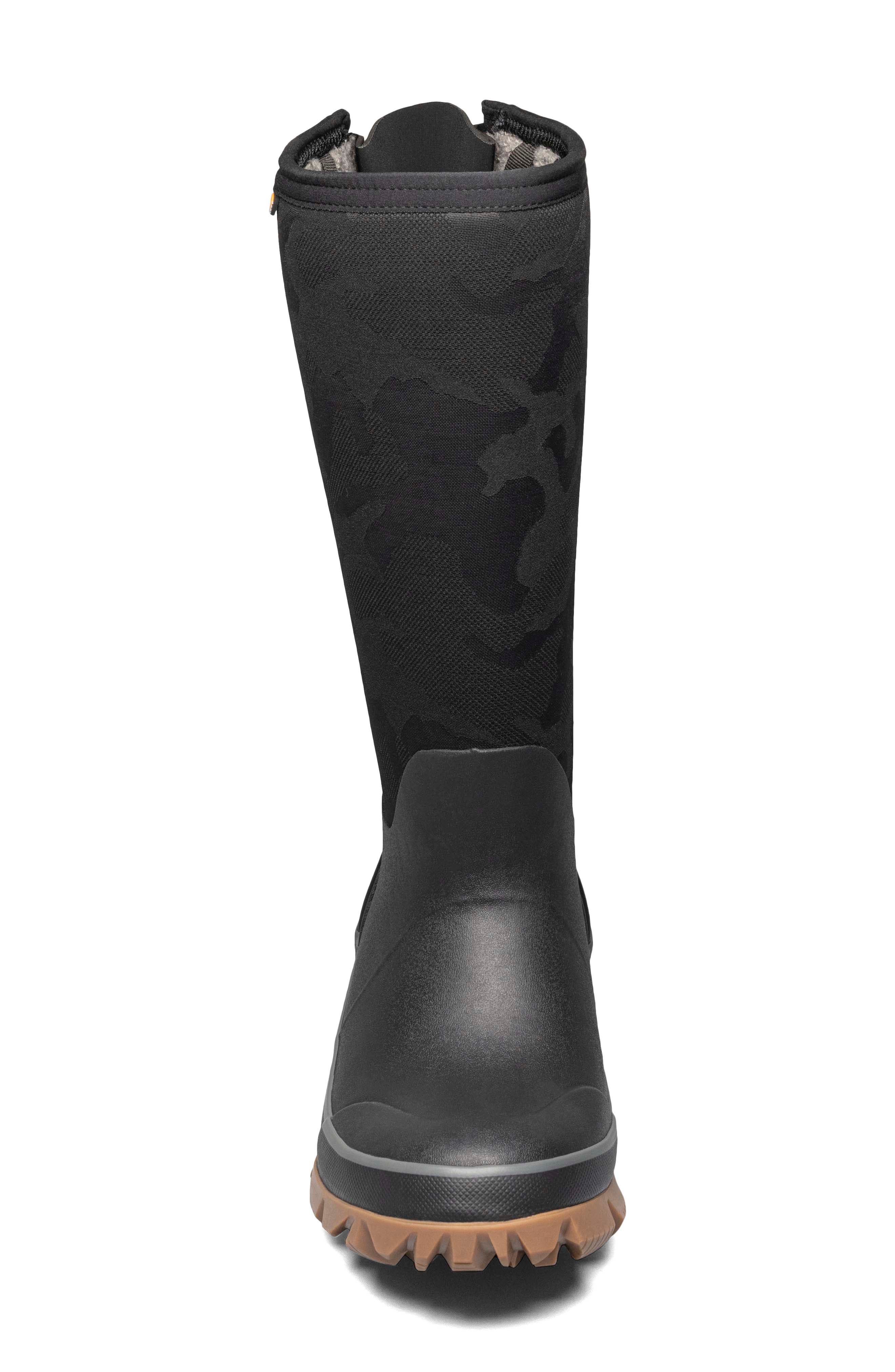 Bogs Whiteout Waterproof Boot, Alternate, color, Black